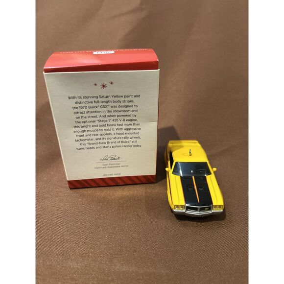 2014 Hallmark Keepsake Ornament 1970 Buick GSX #24 Classic American Cars Series - Picture 2 of 5